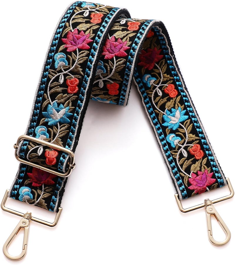S-Jacorry Purse Strap Replacement Crossbody Wide Shoulder Strap Adjustable Canvas Straps Handbag Strap Replacement Belts - Image 1